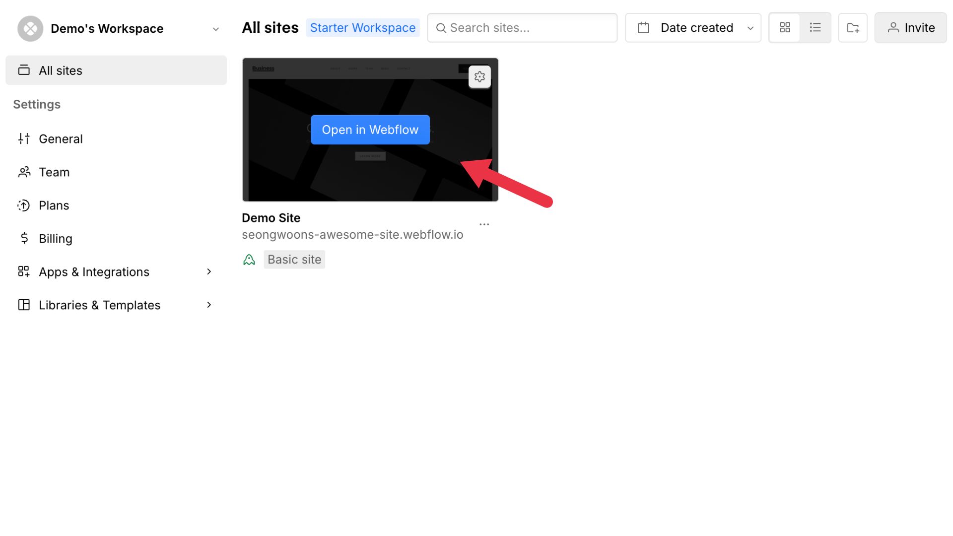 Webflow Install Step 2