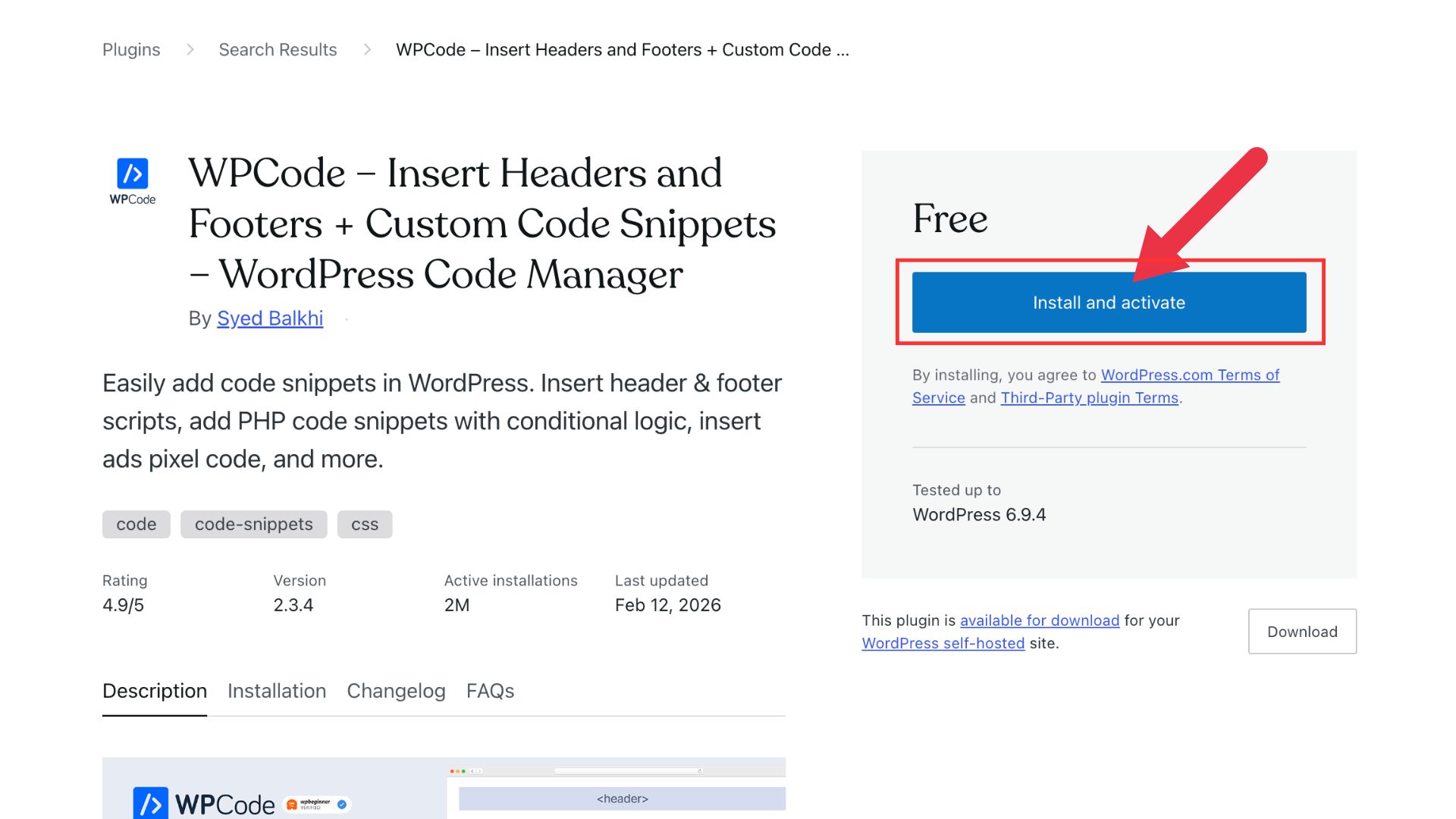 WordPress Install Step 5